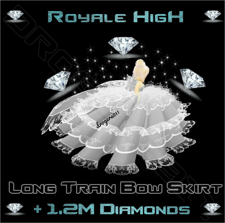 Roblox Royale High 🦋 Long Train Bow Skirt + 1.2m Diamonds 🦋 Cheapest Price!!!