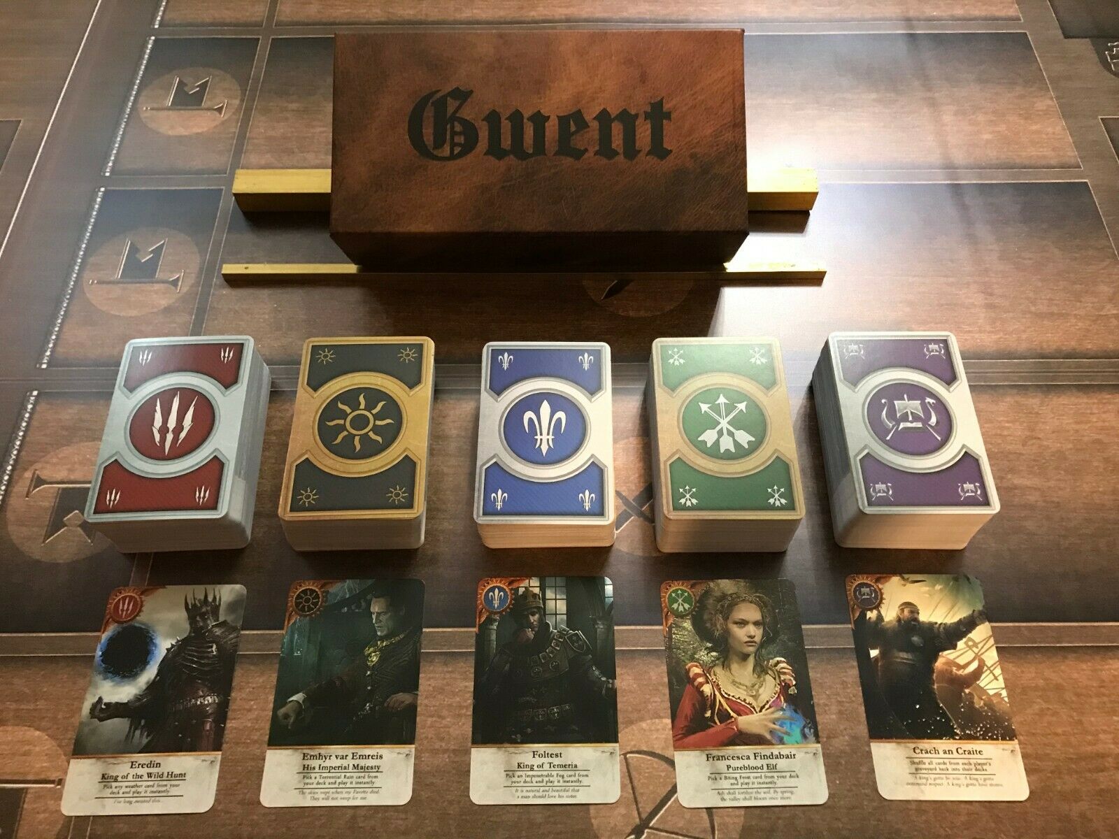 Gwent Cards (5 Decks) Witcher 3 Complete Set With Box!