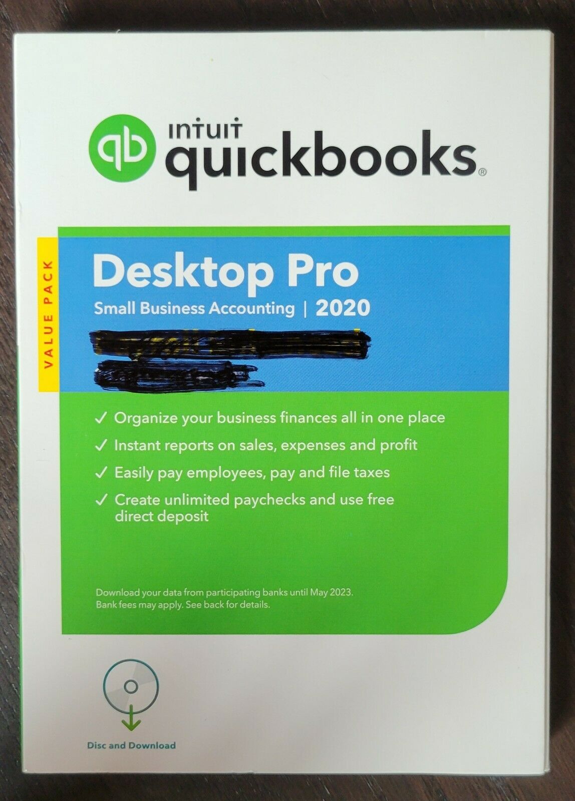 New Intuit Quickbooks Desktop Pro 2020 Lifetime License Accounting Pc