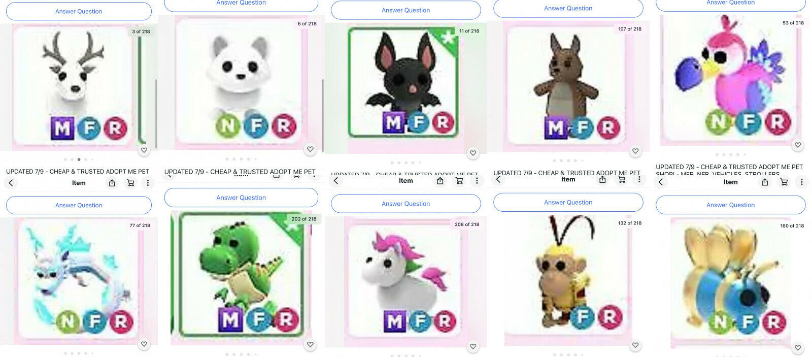 Updated 7/9 - Cheap & Trusted Adopt Me Pet Shop! - Mfr, Nfr, Vehicles, Strollers